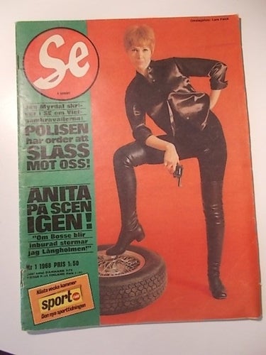 SE Nr 1 1968 Anita Lindblom Bobby Hull NHL Barbro Hedström Siv Åberg i Hollywood