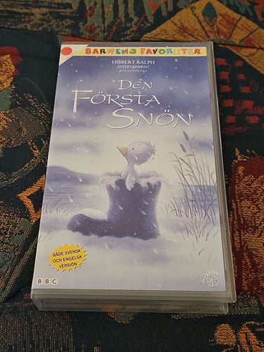 Den Första Snön VHS Svenskt Tal
