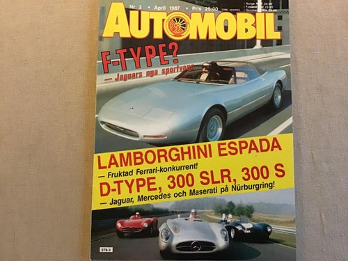AUTOMOBIL NR 3 1987 LAMBORGHINI, JAGUAR,BMW 635,BENTLEY,ALFA ROMEO,LOTUS,FORD