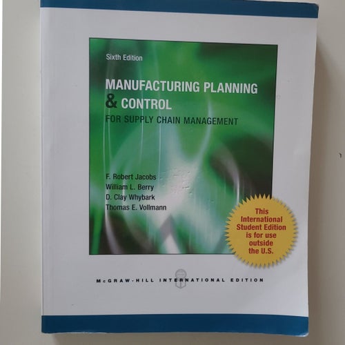 Manufacturing planering & control for supply chain management