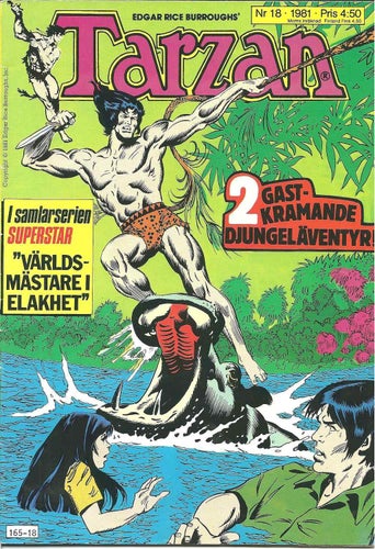 Tarzan Nr. 18 1981 - Baksida Ilie Nastase - Super stars