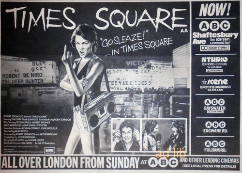 TIMES SQUARE, TIDNINGSANNONS 1981