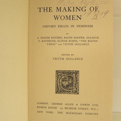 The Making of Women: Oxford Essays in Feminism
