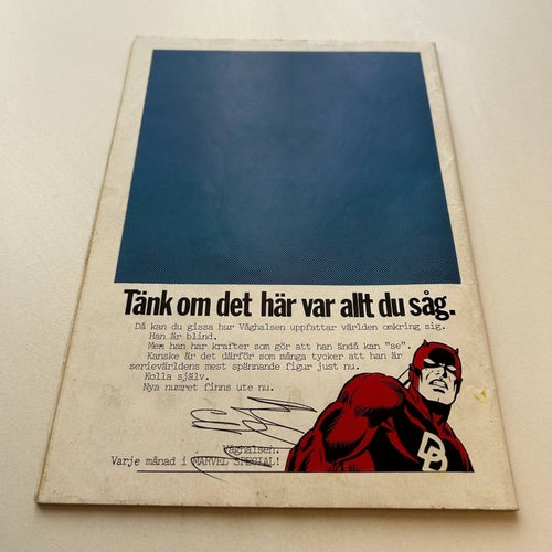 Hulk nr 11 1982 (med bilaga), bra skick! VG