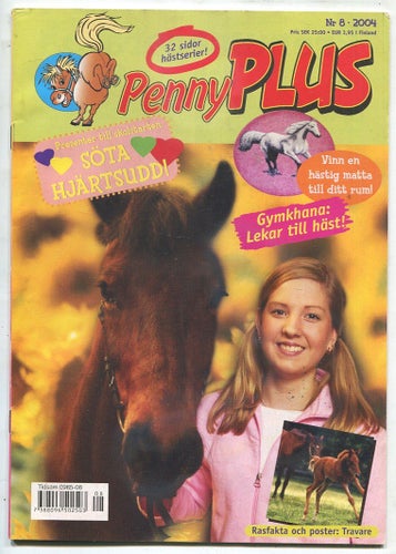 Penny Plus 2004 nr 8 Yana, Ponnyn Peggy, Velvet, Hästräddarn