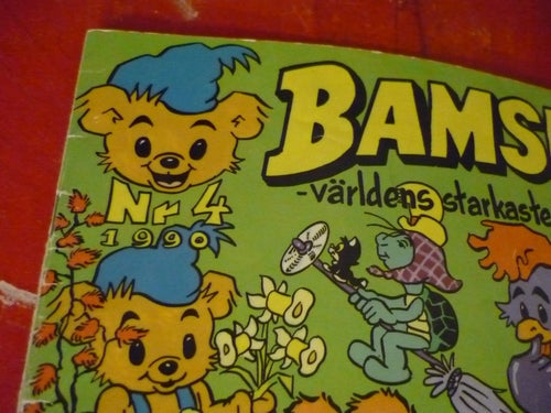 TIDNING, BAMSE, NR 4 - 1990, VÄRLDENS STARKASTE BJÖRN