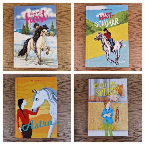 Lot 4 Horse Books Hardcover ‘Penny & Friends’ Series / Bäst på Häst & More