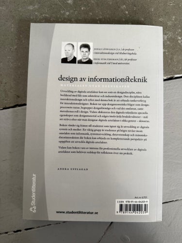 Design av informationsteknik av Jonas Löwgren och Erik Stolterman