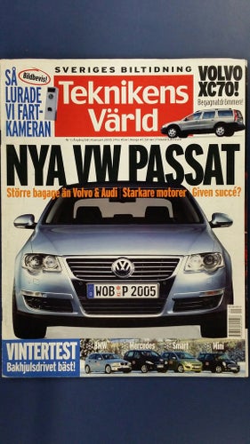 Teknikens Värld nr 1 2005: VW Touareg V8 vs Cadillac SRX, Maserati Gransport
