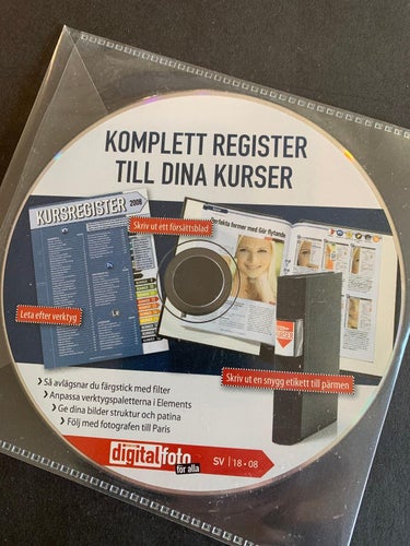 DVD med Foto-kurser och tips (bifogades Digital Foto nr 18, 2008)