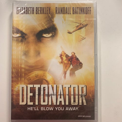 DETONATOR. ELIZABETH BERKLEY...DVD ACTION -03. . INPLASTAD