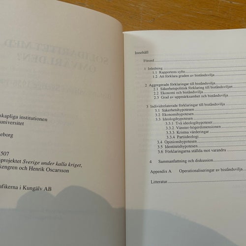 Solidaritet med omvärlden? Biståndsviljan i Sverige 1956-1998 av A. M. Ekengren