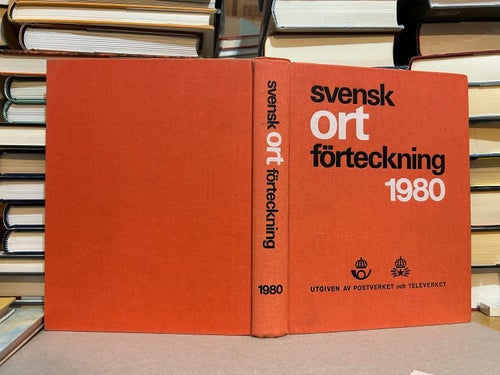 Svensk ortförteckning 1980 av Postverket och Televerket . Bok. Very good+