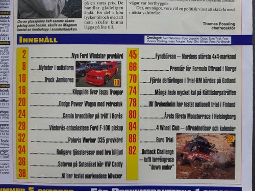 4 Wheel Drive 9 1999: Ford Windstar, beg Isuzu Trooper, Polaris Worker 335 ATV