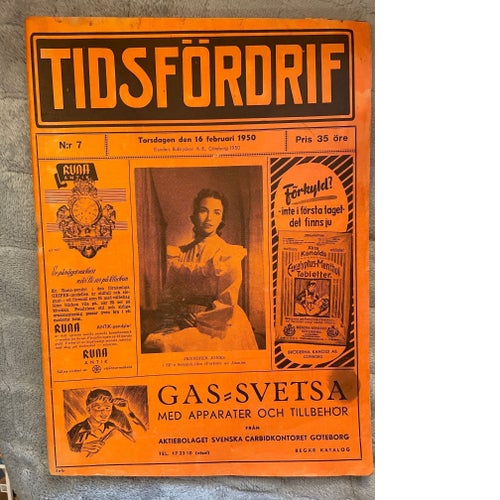 Köp nu! - Tidsfördrif, Torsdag 16 Februari 1950