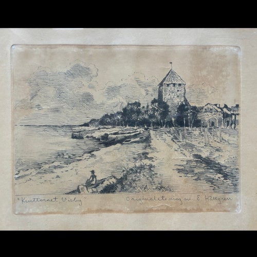 Etsning av Kruttornet, Visby