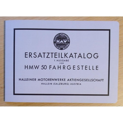 Reservdelskatalog HMW 50 Moped