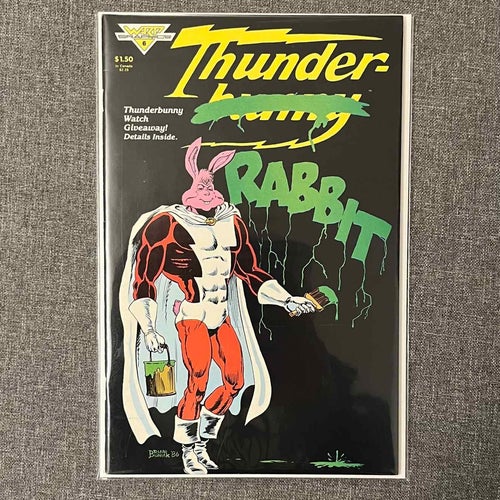 Thunder Bunny #6! Warp Graphics, 1985! Kanonskick!