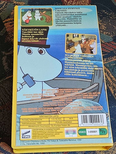 NÄKYMÄTÖN LAPSI .MUMIN PÅ FINSKA.VHS