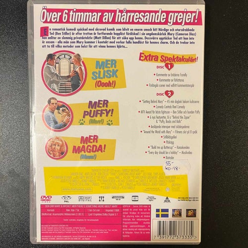 DEN DÄR MARY ... OCH MYCKET MER. 2-DISC SPECIAL EDITION. DVD KOMEDI -98