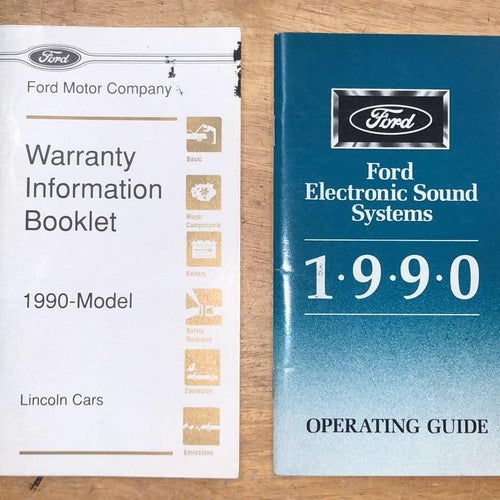 1990 Ford Electronic Sound System Operating Guide