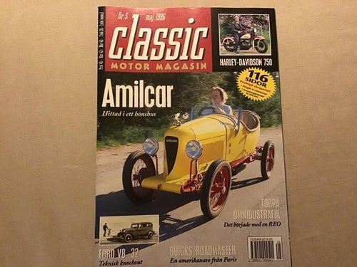 CLASSIC MOTOR NR 5 1996 BUICK,FIAT 2300,AMILCAR,OMNIBUSS,BLUE ARROW,PEUGEOT 203