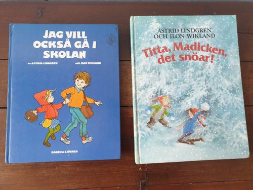 Två böcker av Astrid Lindgren