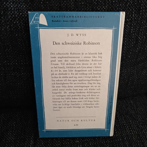 Den schweiziske Robinson av J. D. Wyss, 1959 - MKT BRA SKICK!