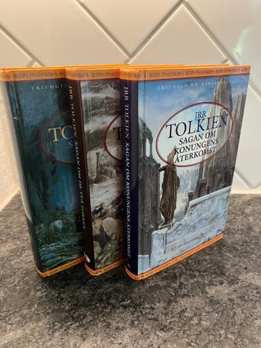Komplett trilogi av J.R.R. Tolkien – Härskarringen (Norstedts)