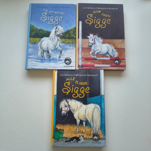 Sigge – 3 böcker – Lin Hallberg – Gyldendal – RAP rideskolen
