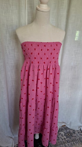 MARTA rosa smockkjol, storlek ONE SIZE
