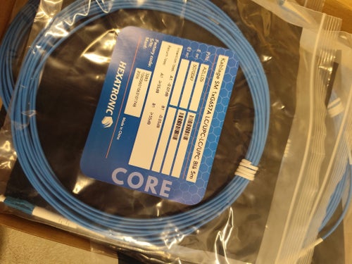 64x Hexatronic fiberoptisk kabel, 5m och 2m