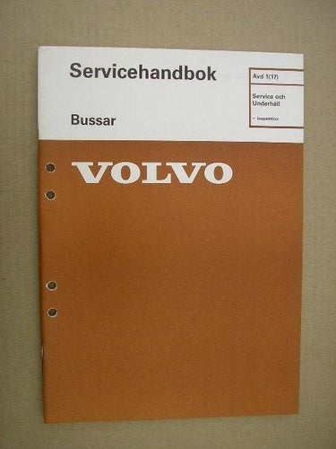 VOLVO Verkstadshandbok Buss Service och Underhåll - Inspektion