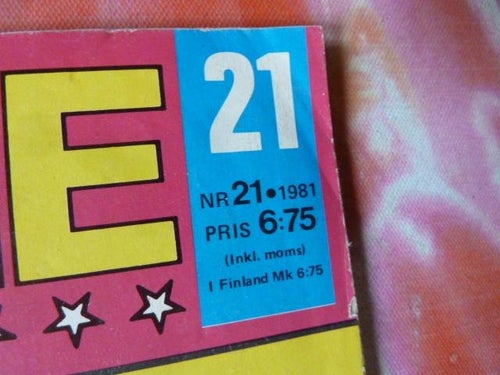 SERIE MAGASINET, NR 21-1981, TIDNING
