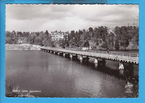 FARSTA GÅRD. Ågestabron 1950-tal, Pressbyrån (Stockholm)