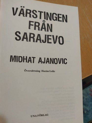 Värstingen från Sarajevo av Midhat Ajanovicc, bok, very fine
