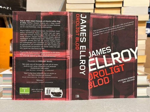 Oroligt blod Kriminalroman av James Ellroy, bok, Very good plus