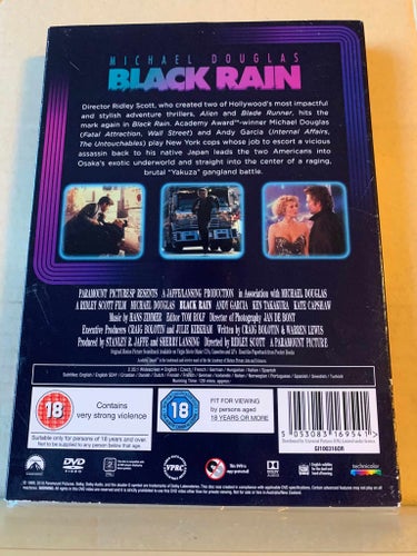 Black rain, Slipcase, INPLASTAD, Dvd