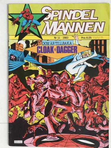 Spindelmannen - 1983:11. VG-FN med pren.kupong