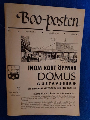 häfte BOO-posten 1964 17x21,5 cm !