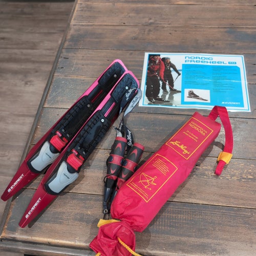 Everest Nordic Freeheel långfärdsskridskor med Lundhags räddningslina