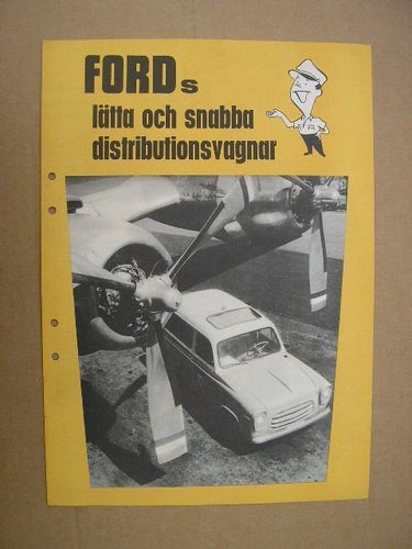 Försäljningsbroschyr FORD lätta o snabba Distributionsvagnar