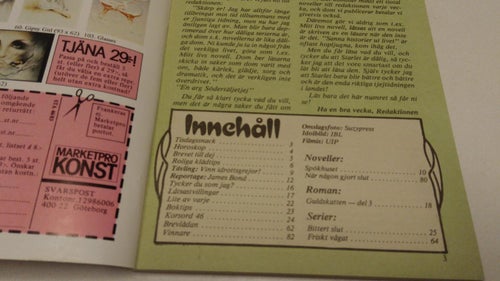 Starlet 1983 nr 46 Idolbilder Kid Crole and The Coconuts, Roger Moore. Very G+