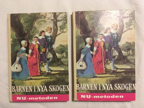 Barnen I Nya Skogen Del 1 Och 2 - Frederick Marryat 1955 NU-Metoden Engelska