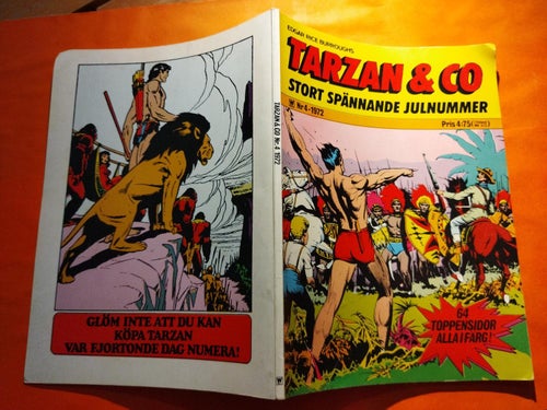 Tarzan & co 1972 nr 4 Julnummer. Very Good plus