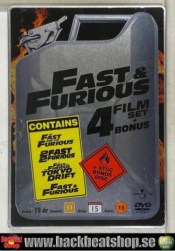 FAST & FURIOUS - 4-FILM SET - STEELBOOK
