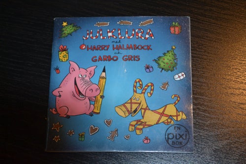 Pixi bok Julklura med Harry halmbock och Garbo gris