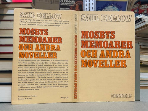 Mosbys memoarer och andra noveller av Saul Bellow. Bok. Very good plus