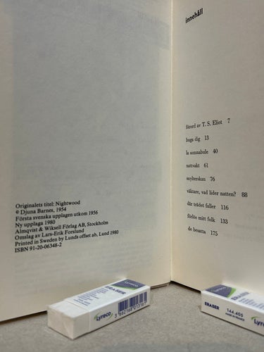 Nattens Skogar av Djuna Barnes. bok, Very Good plus