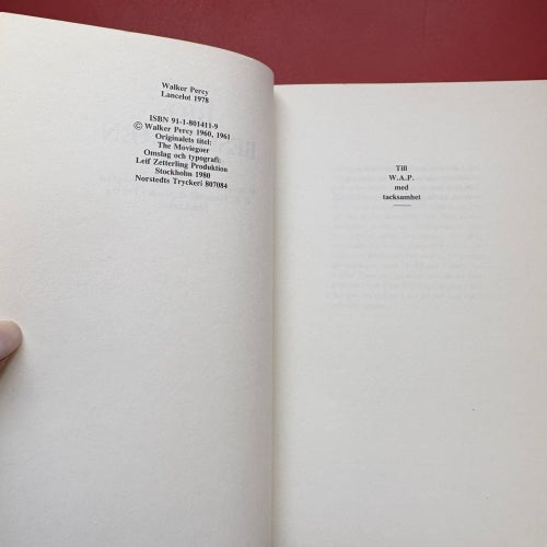 BIOBESÖKAREN Walker Percy 1980